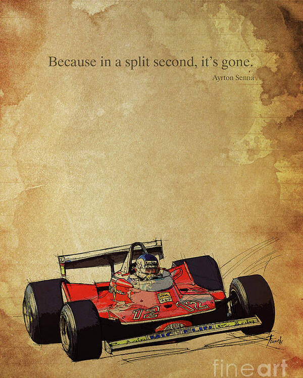 6 Formula 1 Racing Artwork Inspirational Quote Motivation Picture Cars Poster