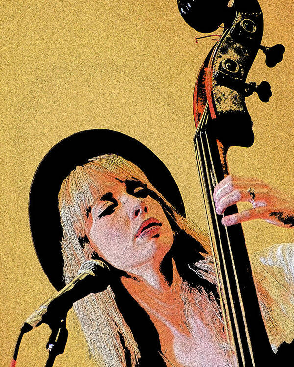 String Bass Poster featuring the photograph Bass Player by Jim Mathis