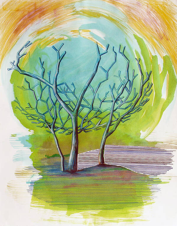 Beautiful Tree Poster featuring the painting Beautiful By Mistake  by Rene Capone