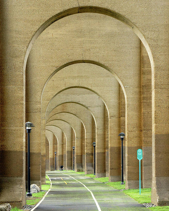 Arches Poster featuring the photograph Beneath the Hellgate by Cate Franklyn