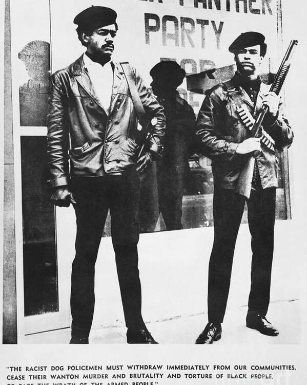 People Poster featuring the photograph Black Panther Poster, 1968 by Photo Researchers