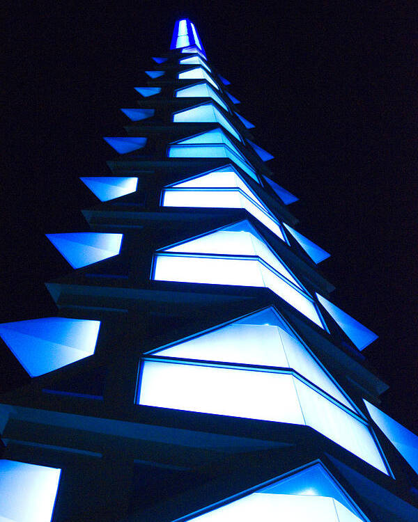 Blue Poster featuring the photograph Blue Spire by Richard Henne