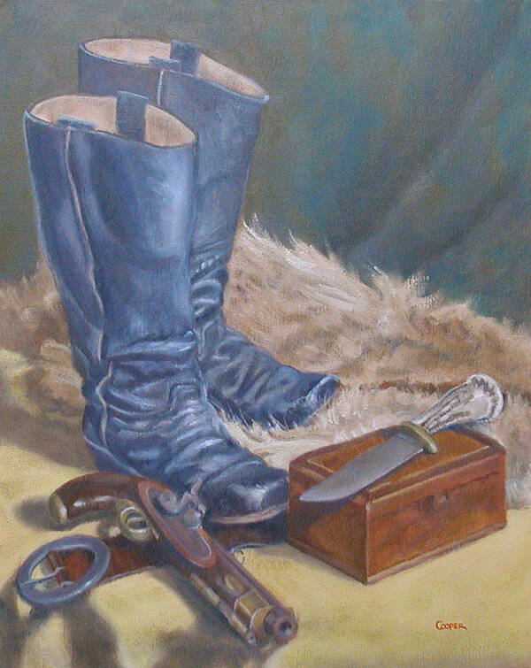 Boot Poster featuring the painting Boots by Todd Cooper