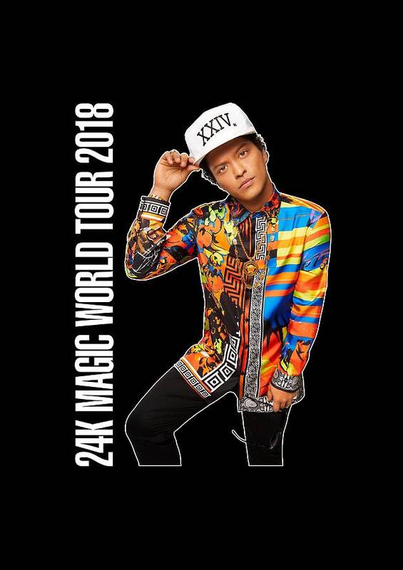 Bruno Mars 24k Magic Tour 2018 Ysf01 Poster