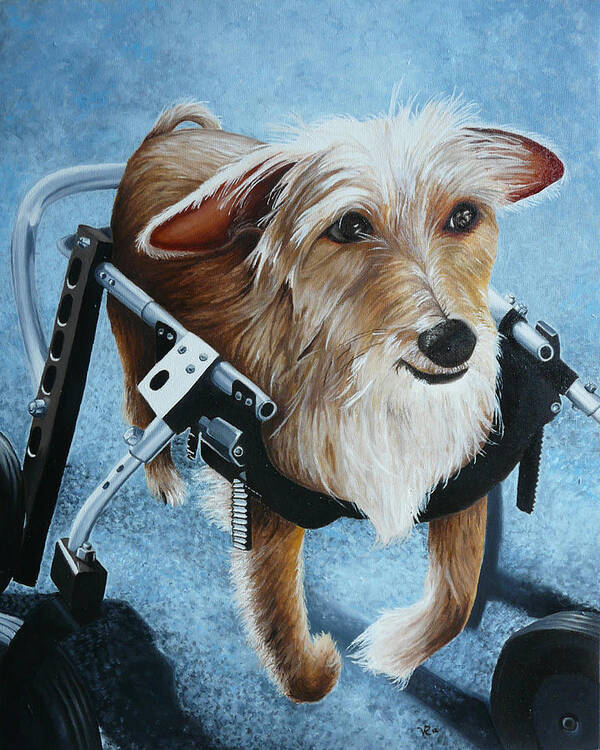 Pet Poster featuring the painting Buddy's Hope by Vic Ritchey