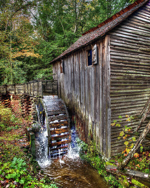 Mill Poster featuring the photograph Cades Cove Mill by Norman Reid
