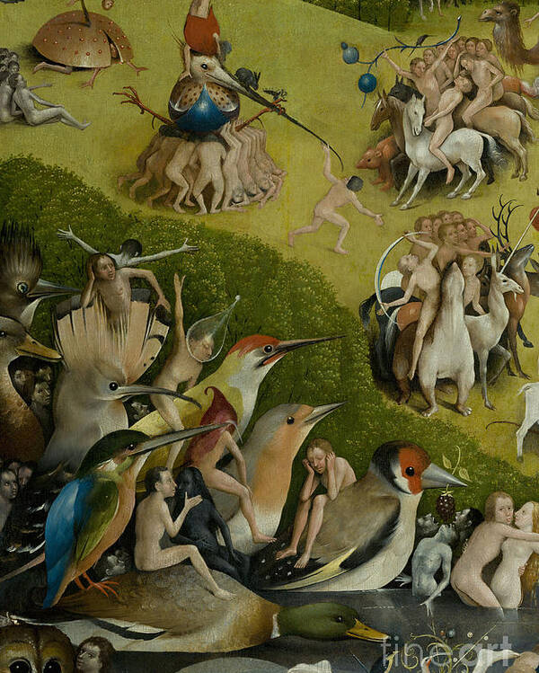 Central Panel From The Garden Of Earthly Delights Poster By