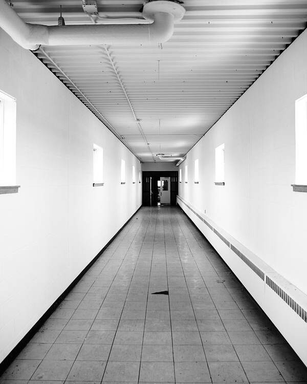 Vanishing Point Poster featuring the photograph Corridor by Kreddible Trout