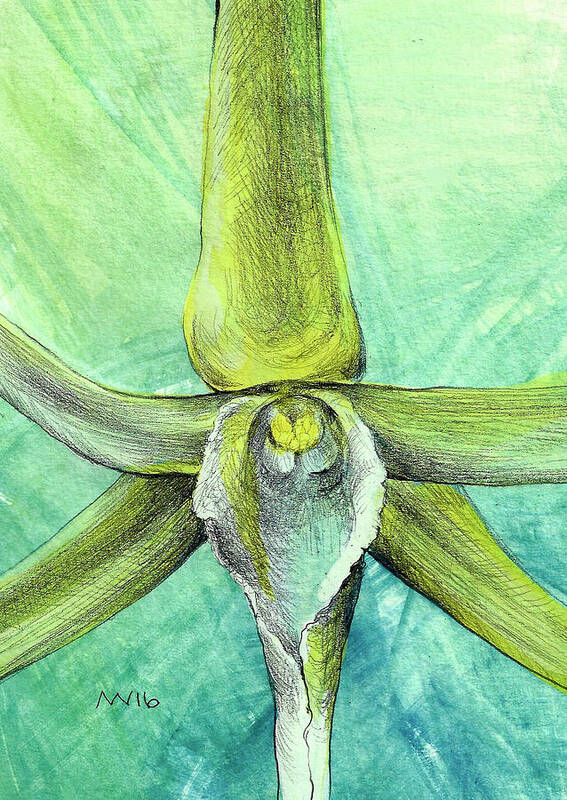 Orchid Poster featuring the mixed media Darwin's Orchid by AnneMarie Welsh