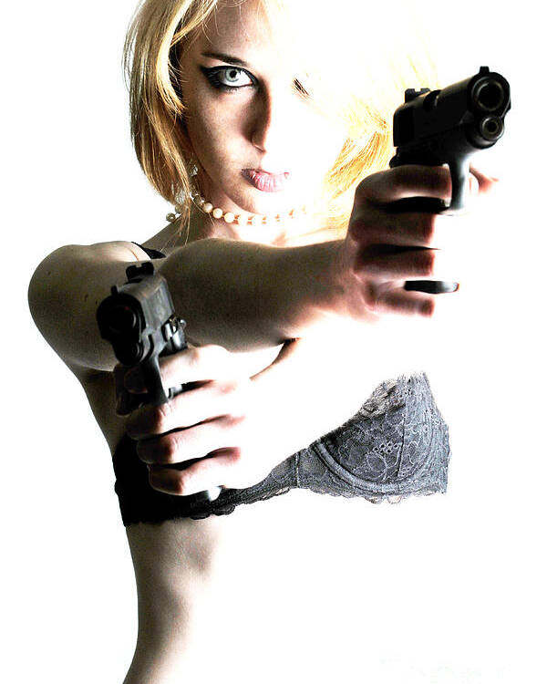 Artistic Poster featuring the photograph Deadly blonde by Robert WK Clark