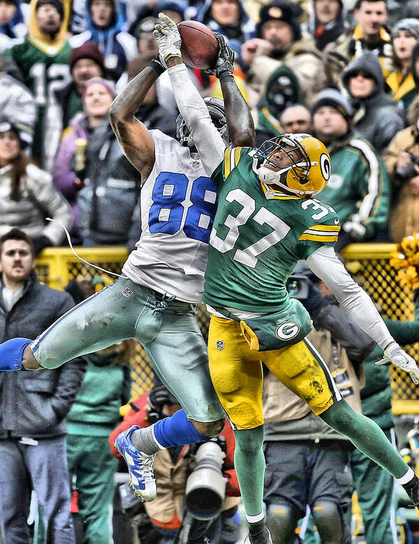 Dez Bryant Dallas Cowboys Oil Art Poster by Joe Hamilton - Fine Art America