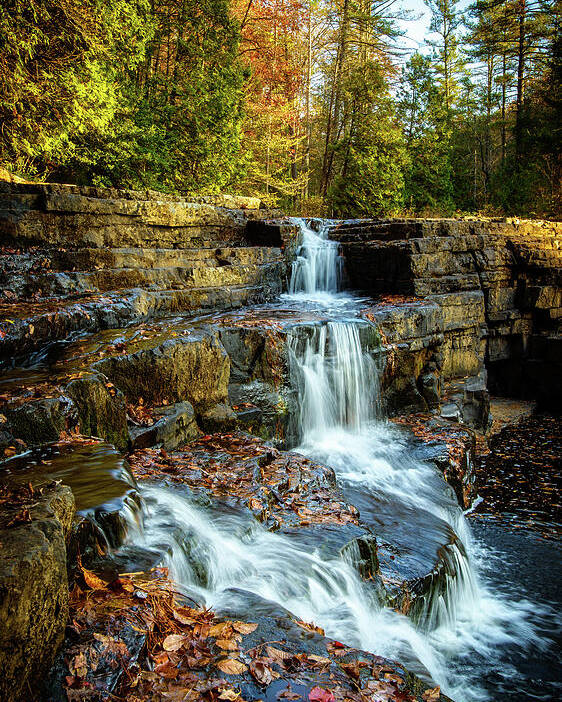 Landscape Poster featuring the photograph Dismal Falls #3 by Joe Shrader