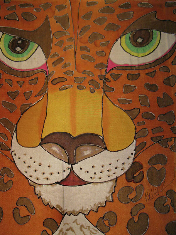 Jaguar. Jungle. Cat Poster featuring the painting Eye of the Jaguar by Kelly Smith