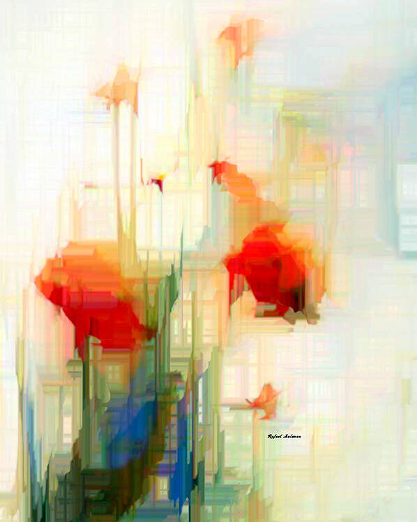 Art Poster featuring the digital art Flower 9230 by Rafael Salazar