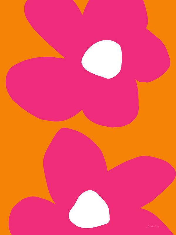 Flower Poster featuring the digital art Flower Power 2- Art by Linda Woods by Linda Woods
