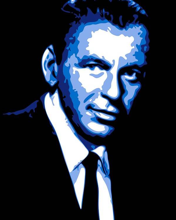 Frank Sinatra Poster featuring the digital art Frank Sinatra by DB Artist