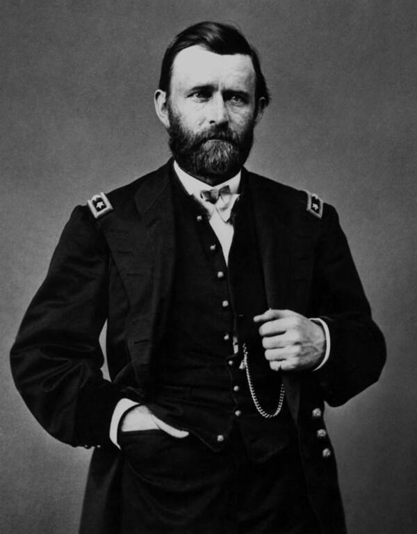 Ulysses Grant Poster featuring the photograph General Grant During The Civil War by War Is Hell Store