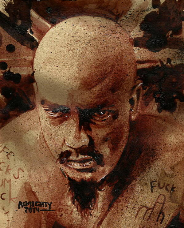 Gg Allin Poster featuring the painting GG Allin by Ryan Almighty