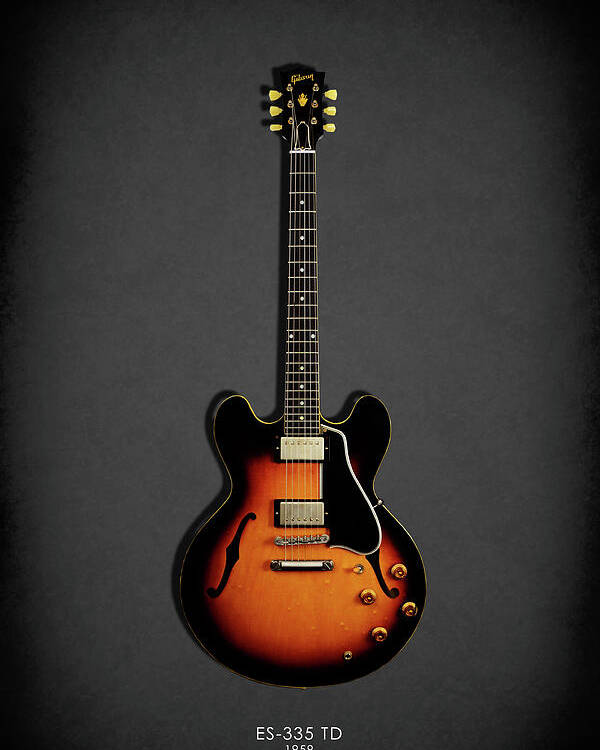 Gibson Es335 Poster featuring the photograph Gibson ES 335 1959 by Mark Rogan