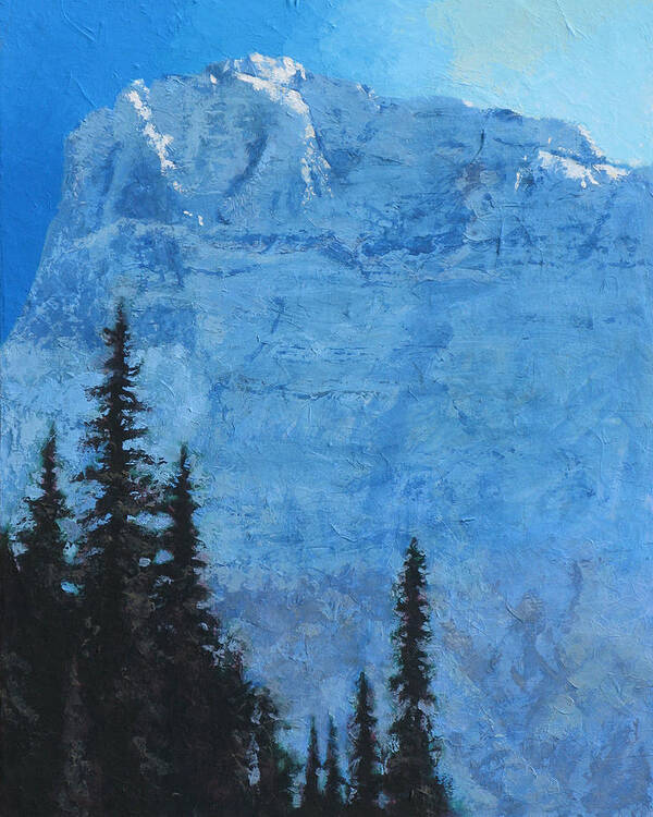 Glacier Poster featuring the painting Glacier Peak II by Robert Bissett