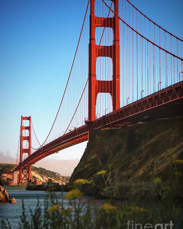 Sfo Poster featuring the photograph Golden Gate Bridge Sausalito by Doug Sturgess