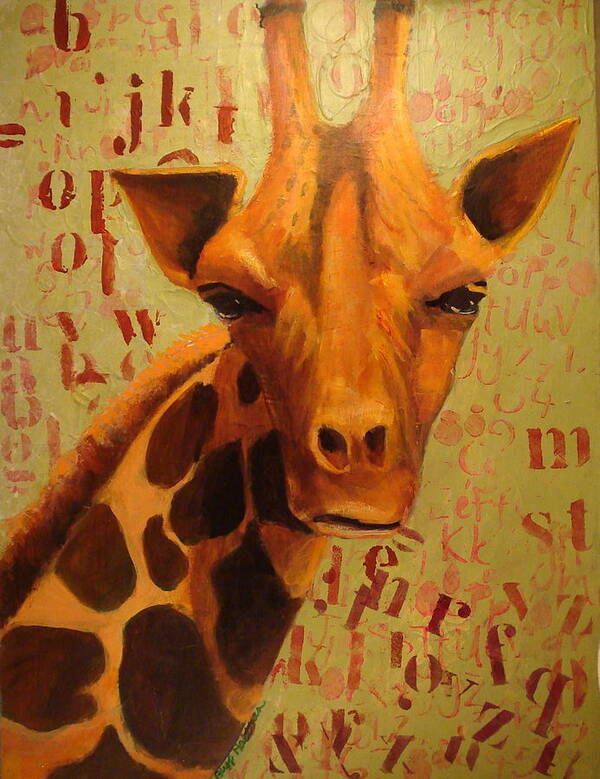 How Do You Spell Giraffe? Poster by Buff Holtman - Pixels