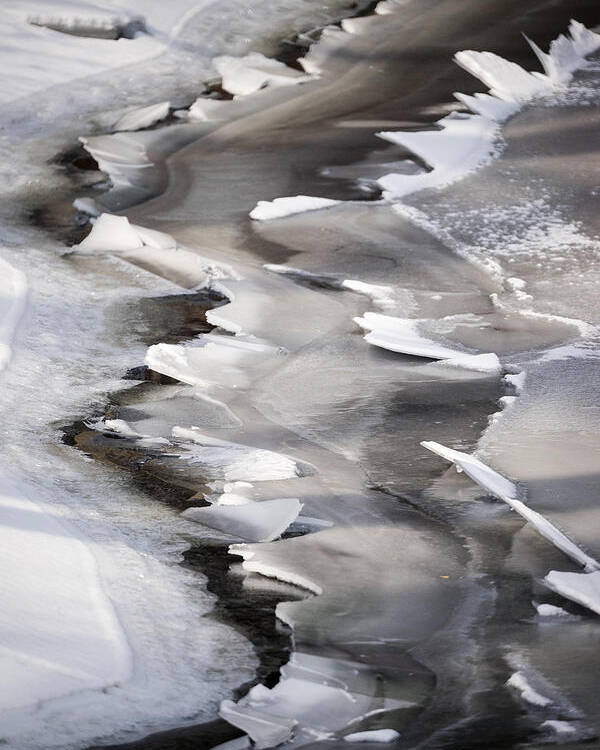 Ice Poster featuring the photograph Icy Shoreline by Mike Evangelist