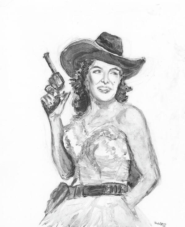 Jane Poster featuring the painting Jane Russell by Sheila Johns