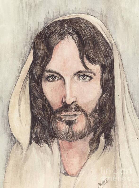 Christ Poster featuring the painting Jesus of Nazereth by Morgan Fitzsimons