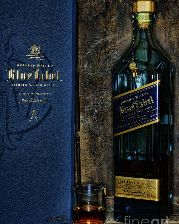 Paul Ward Poster featuring the photograph Johnny Walker Blue Label Whisky by Paul Ward