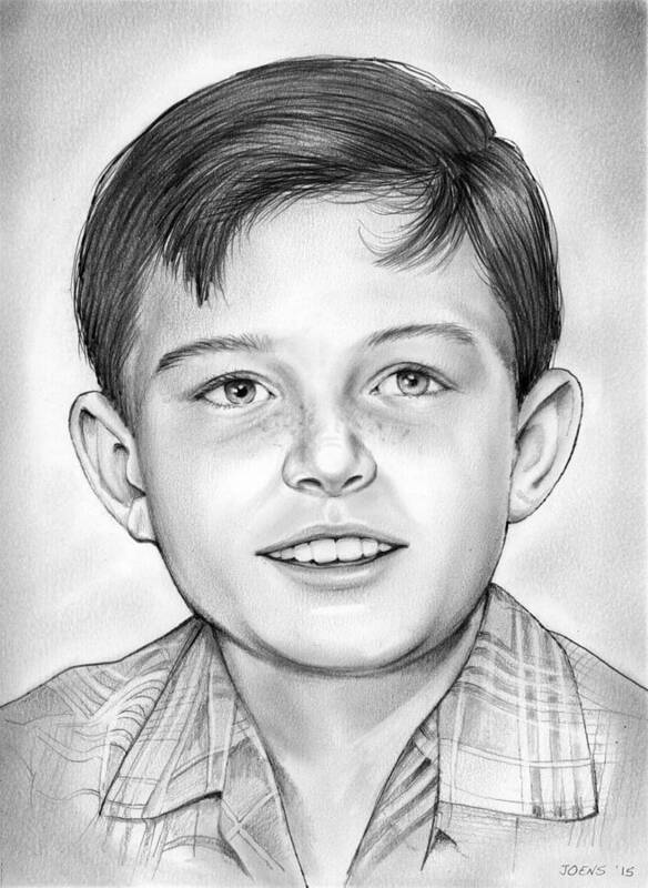 Jerry Mathers Poster featuring the drawing Leave it to Beaver by Greg Joens