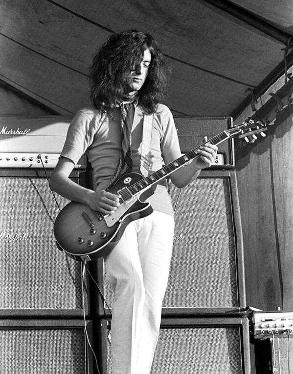 Led Zeppelin Poster featuring the photograph Led Zeppelin Jimmy Page '69 by Chris Walter