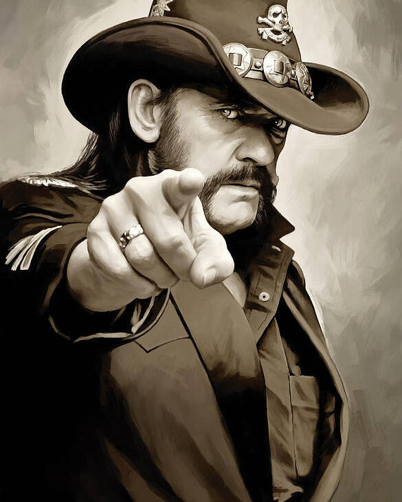 Tøm skraldespanden Betydning forene Lemmy Kilmister Motorhead Artwork 1 Poster by Sheraz A - Fine Art America