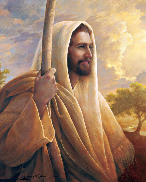 Light Of The World Poster featuring the painting Light of the World by Greg Olsen