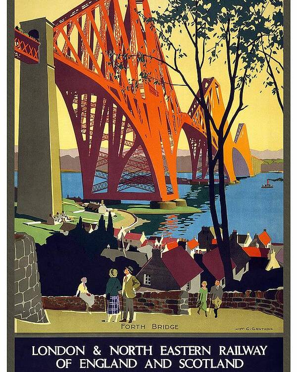 London Poster featuring the mixed media London and North Eastern Railway - Retro travel Poster - Vintage Poster by Studio Grafiikka