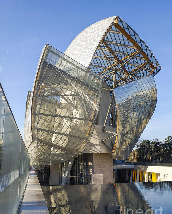Louis Vuitton Foundation, By Architect Frank Gehry, Art Museum Poster by Perry Van Munster