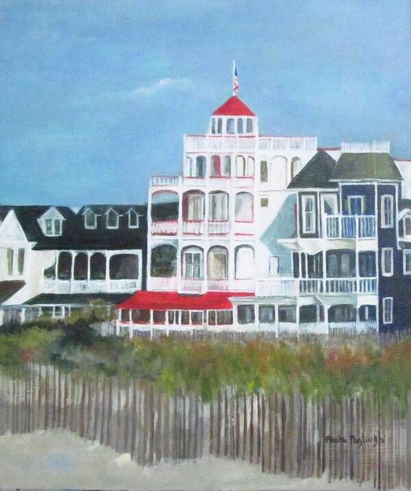 Cape May Poster featuring the painting Lovely Cape May by Paula Pagliughi