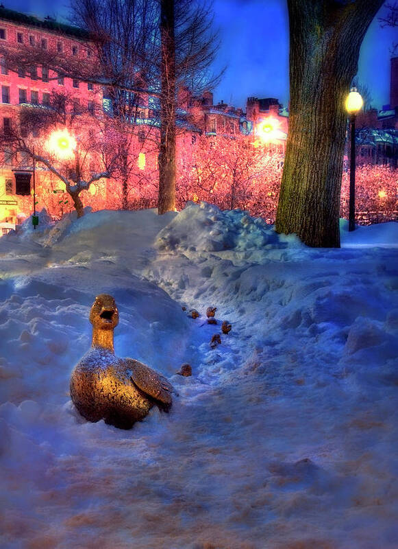 Make Way For Ducklings Boston Public Garden Poster By Joann Vitali