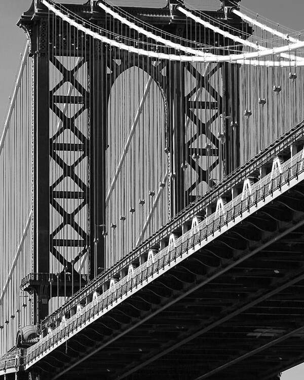 Brooklyn Poster featuring the photograph Manhattan Bridge by Steve Parr