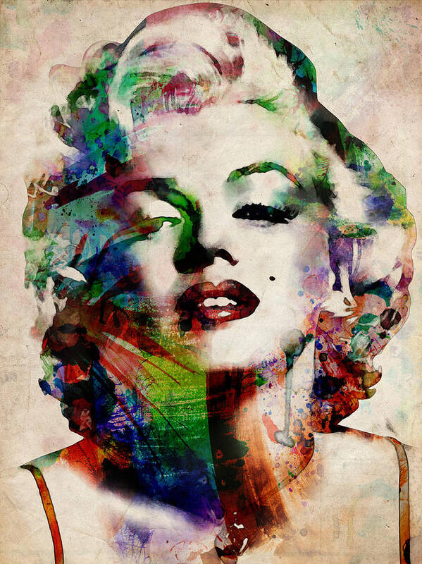 Marilyn Monroe Poster featuring the digital art Marilyn by Michael Tompsett