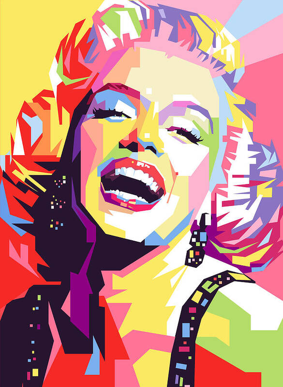 Marylin Monroe Pop  Art  Poster  by Ahmad Nusyirwan