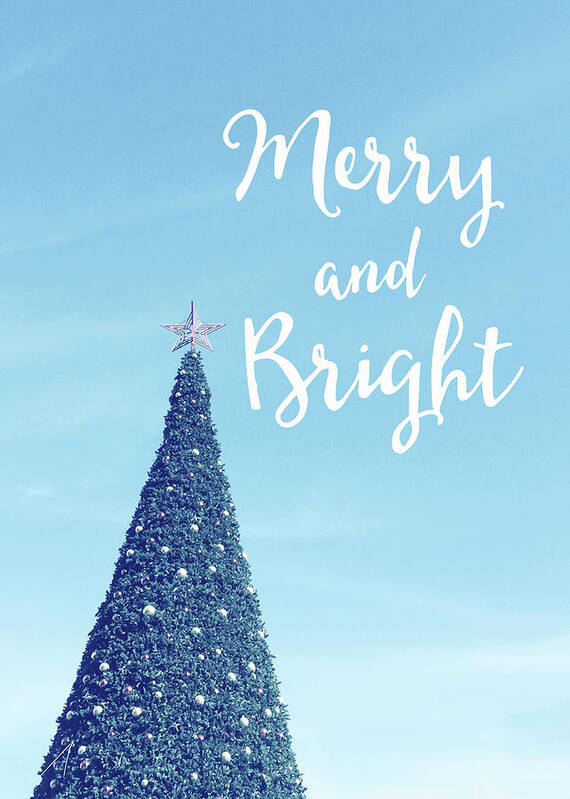 Merry And Bright Poster featuring the photograph Merry and Bright - Art by Linda Woods by Linda Woods