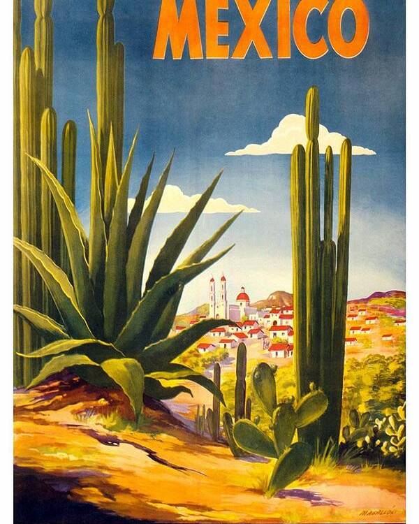GUESTS OF MEXICO MEXICAN MUSICIANS TRAVEL VINTAGE POSTER REPRO 