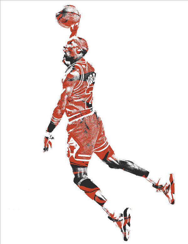Michael Jordan Digital Art by Poster - Pixels