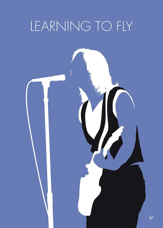 Tom Poster featuring the digital art No178 MY Tom Petty Minimal Music poster by Chungkong Art