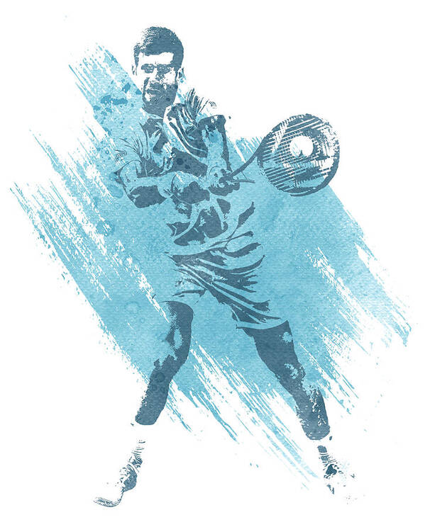 Minimalist Art Print Novak Djokovic Tennis Poster 