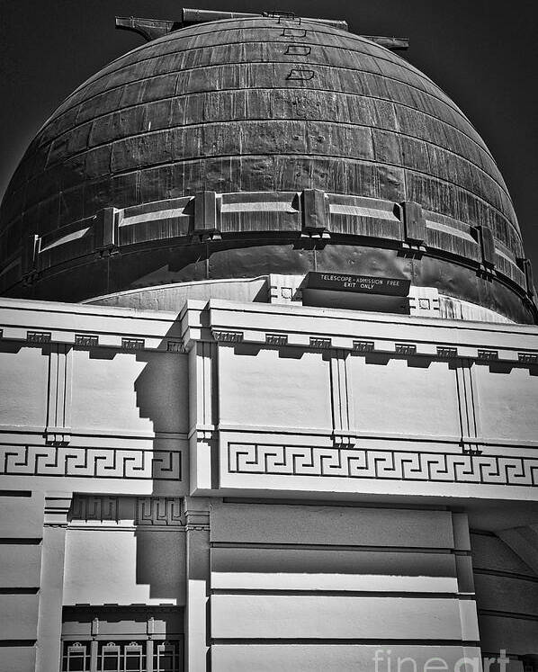 Griffith-park Poster featuring the photograph Observatory In Art Deco by Kirt Tisdale