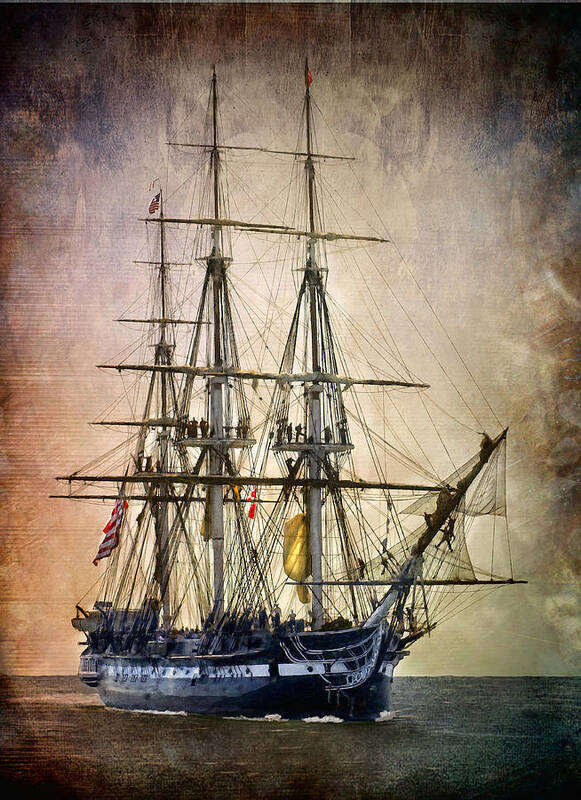 Uss Constitution Poster featuring the photograph Old Ironsides by Fred LeBlanc