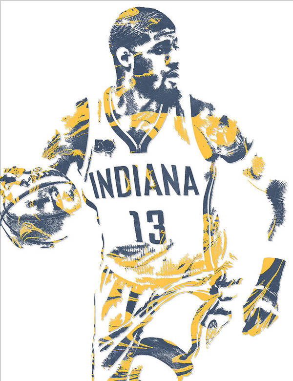 Indiana Pacers Uniform Poster by Joe Hamilton - Fine Art America