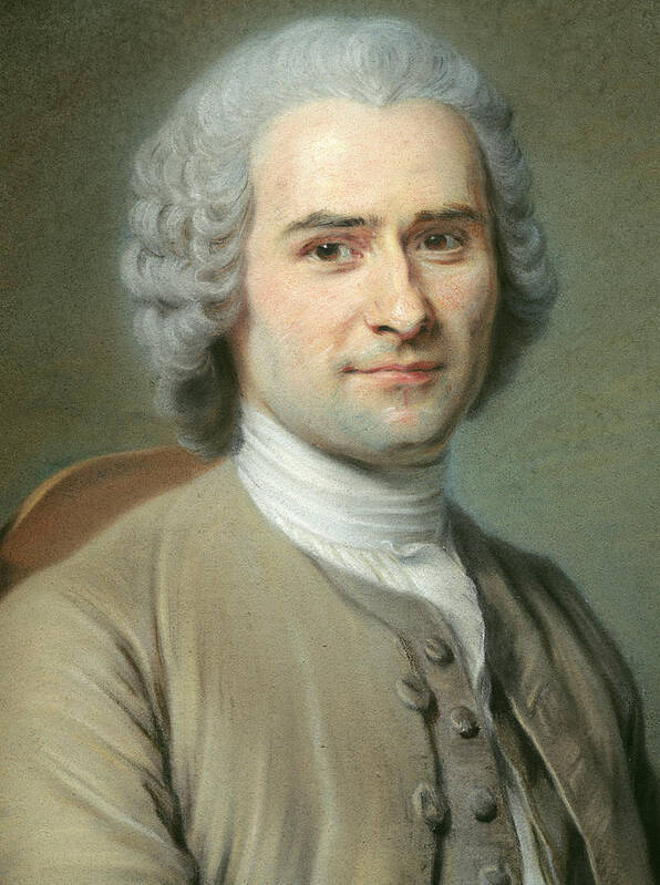 blouse Luscious shore Portrait of Jean Jacques Rousseau Poster by Maurice Quentin de la Tour -  Fine Art America